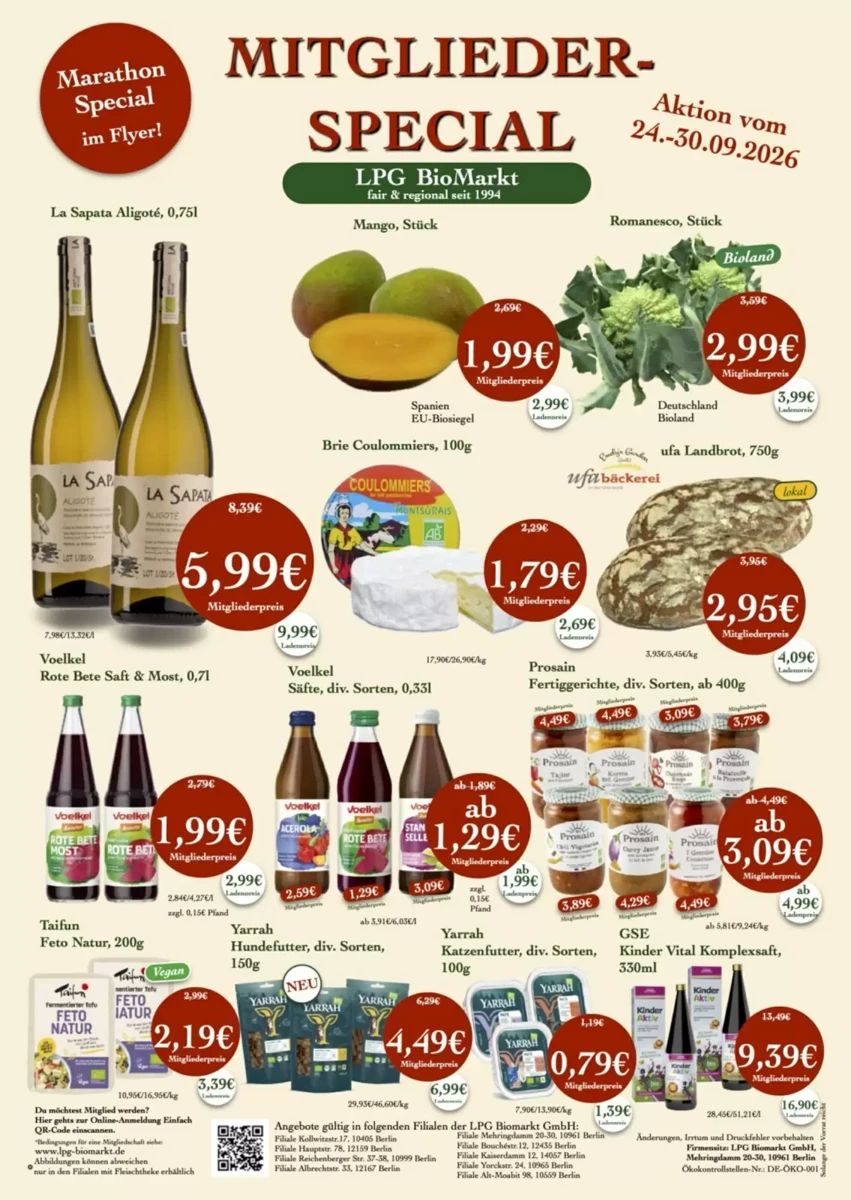 Prospekt LPG Biomarkt, Seite 1 von 18