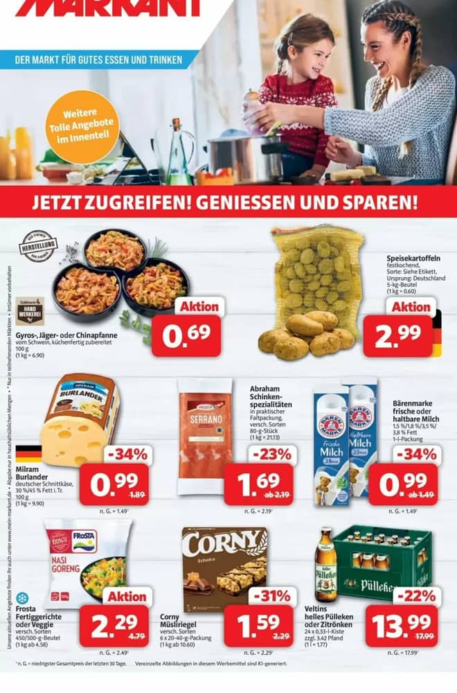 Titelseite des Prospekts von Markant, gültig 19–24 Oktober 2026
