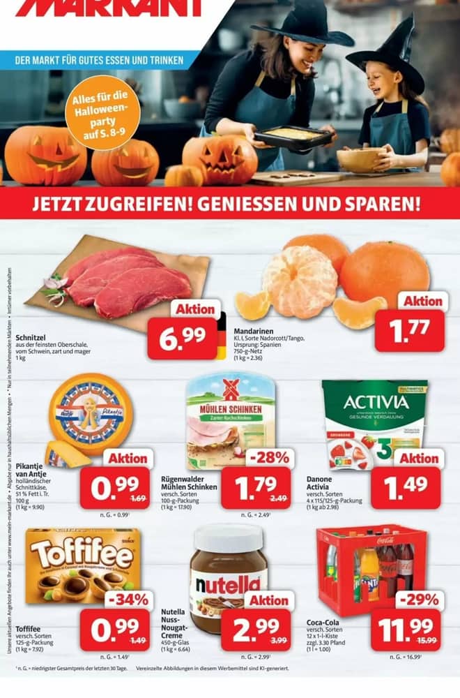 Titelseite des Prospekts von Markant, gültig 26–31 Oktober 2026