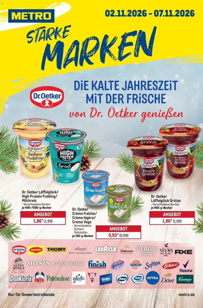Titelseite des Prospekts von Metro, gültig 2–7 November 2026