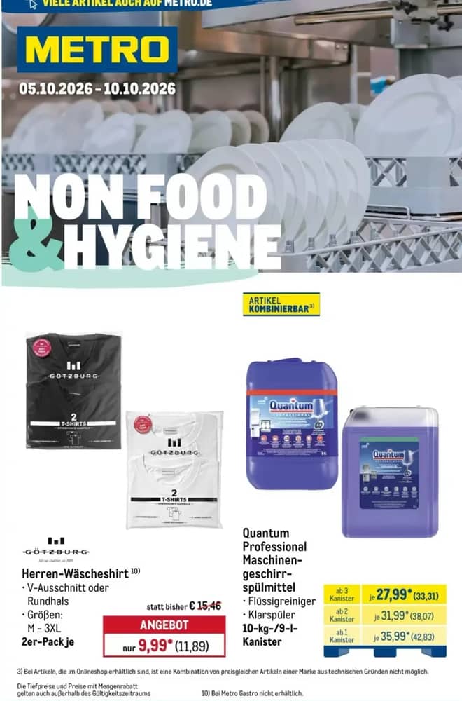 Titelseite des Prospekts von Metro, gültig 5–10 Oktober 2026