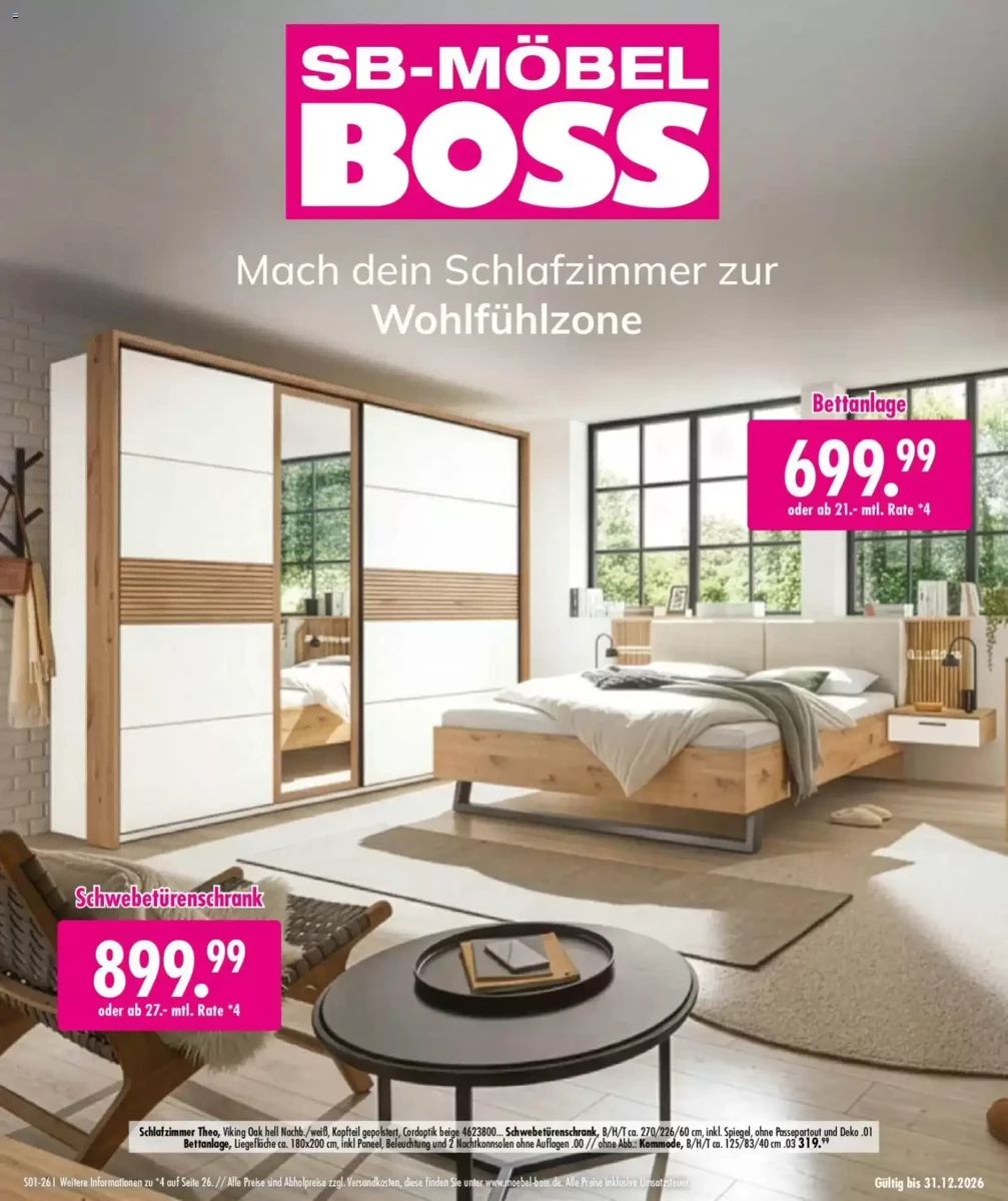 Prospekt Möbel Boss, Seite 1 von 26