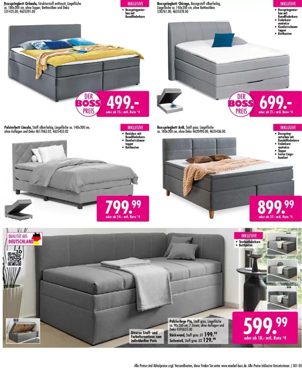 Prospekt Möbel Boss, Seite 3 von 26