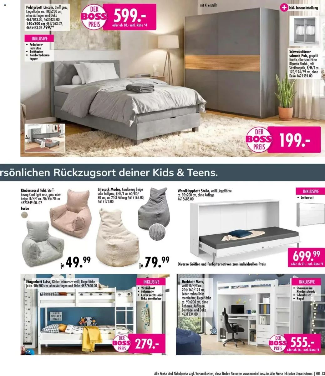 Prospekt Möbel Boss, Seite 13 von 26