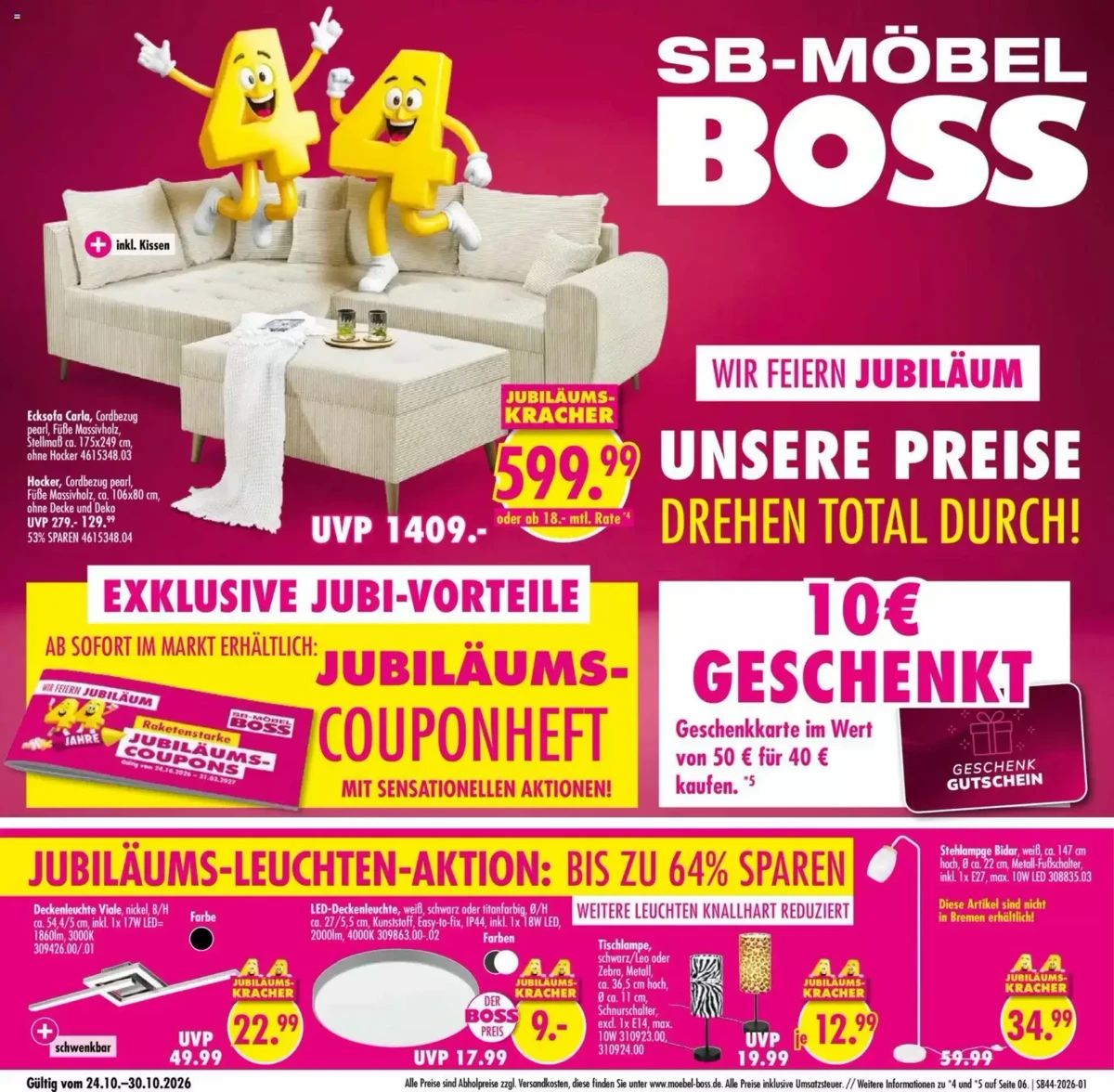Prospekt Möbel Boss, Seite 1 von 12