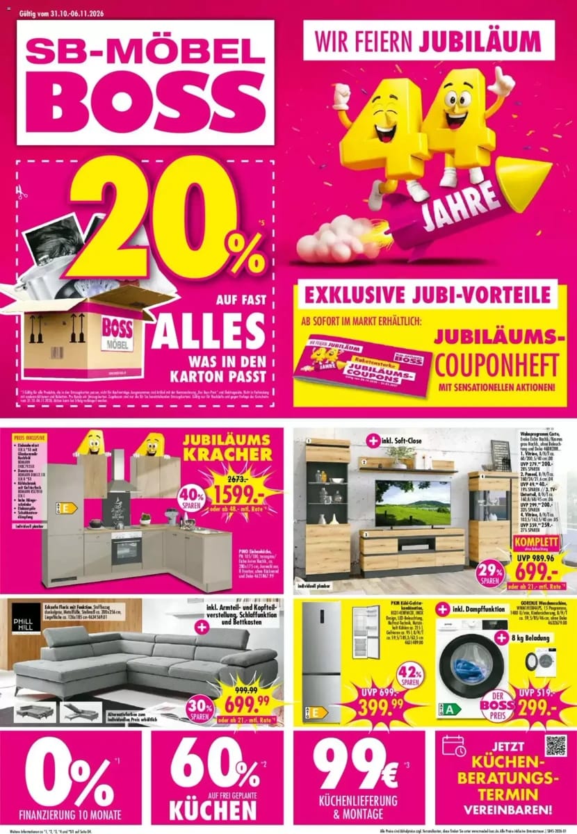 Prospekt Möbel Boss, Seite 1 von 8