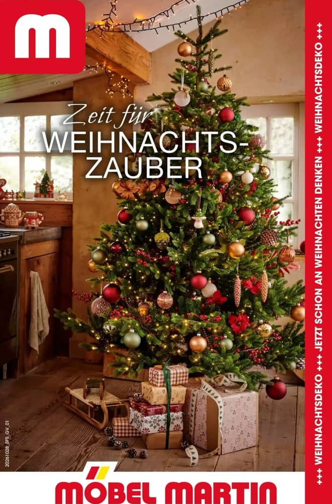 Titelseite des Prospekts von Möbel Martin, gültig 27. Oktober 2026 – 24. Dezember 2026