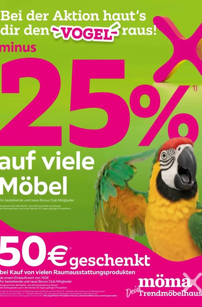 Titelseite des Prospekts von Mömax, gültig 5–12 Oktober 2026
