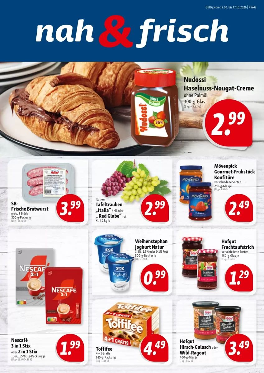 Prospekt Nah und Frisch, Seite 1 von 4
