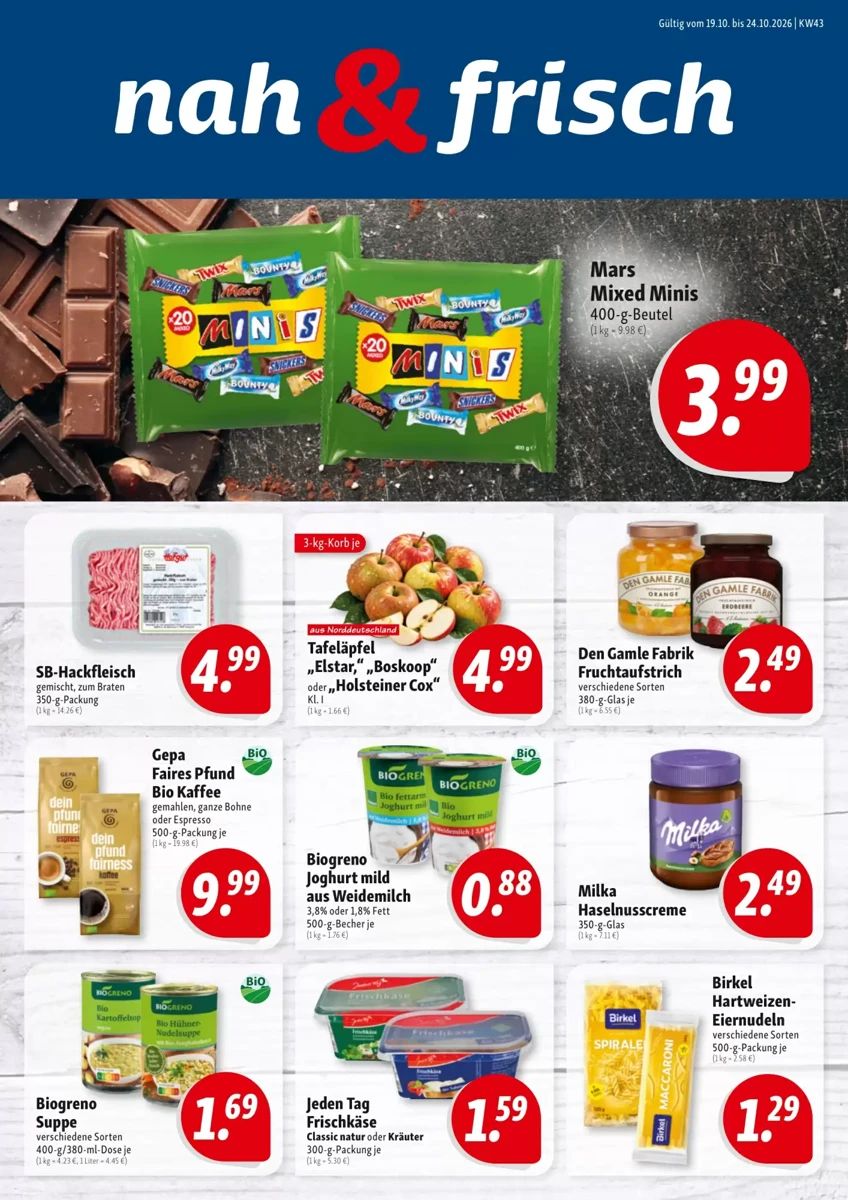 Prospekt Nah und Frisch, Seite 1 von 4