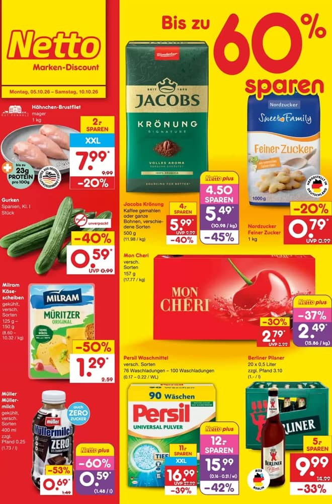 Titelseite des Prospekts von Netto City, gültig 5–10 Oktober 2026