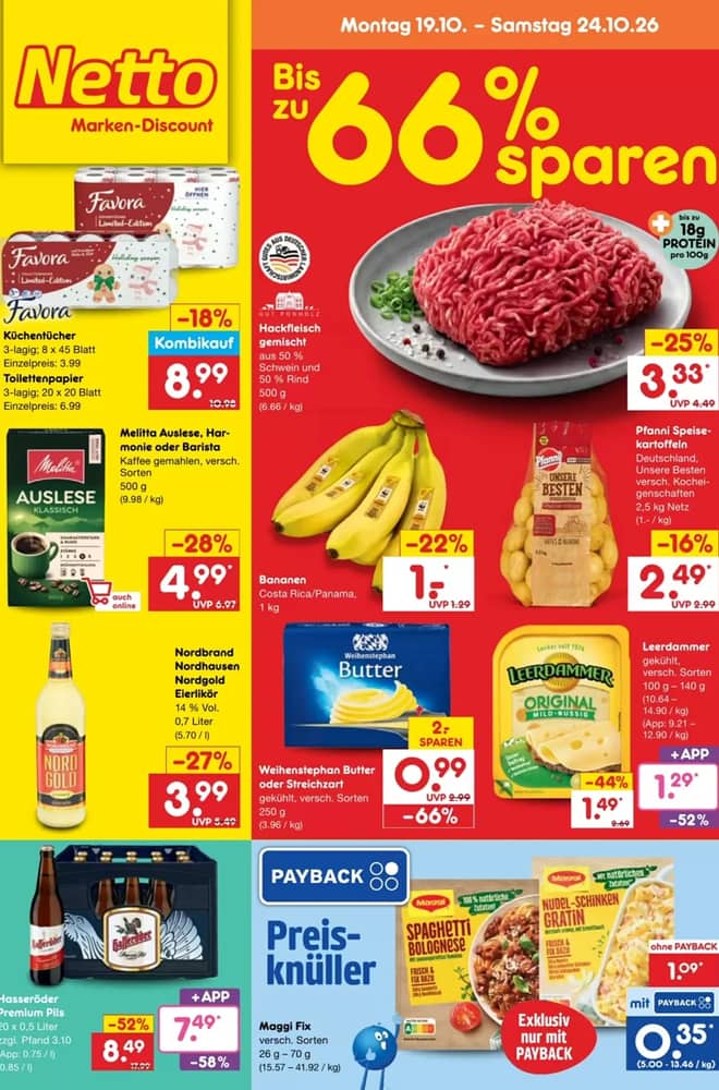 Titelseite des Prospekts von Netto City, gültig 19–24 Oktober 2026
