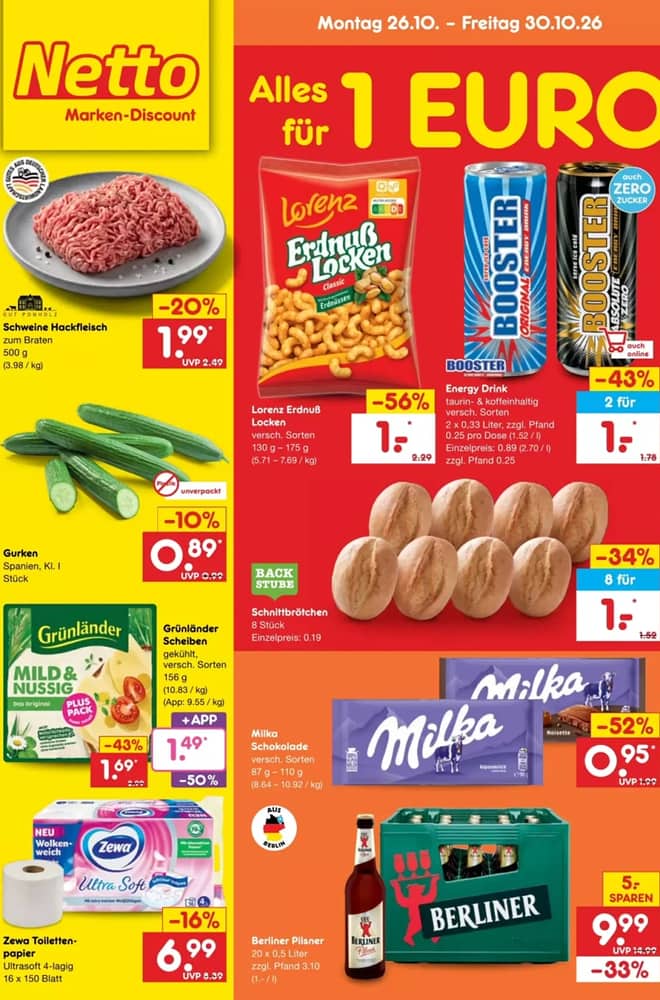 Titelseite des Prospekts von Netto City, gültig 26–31 Oktober 2026