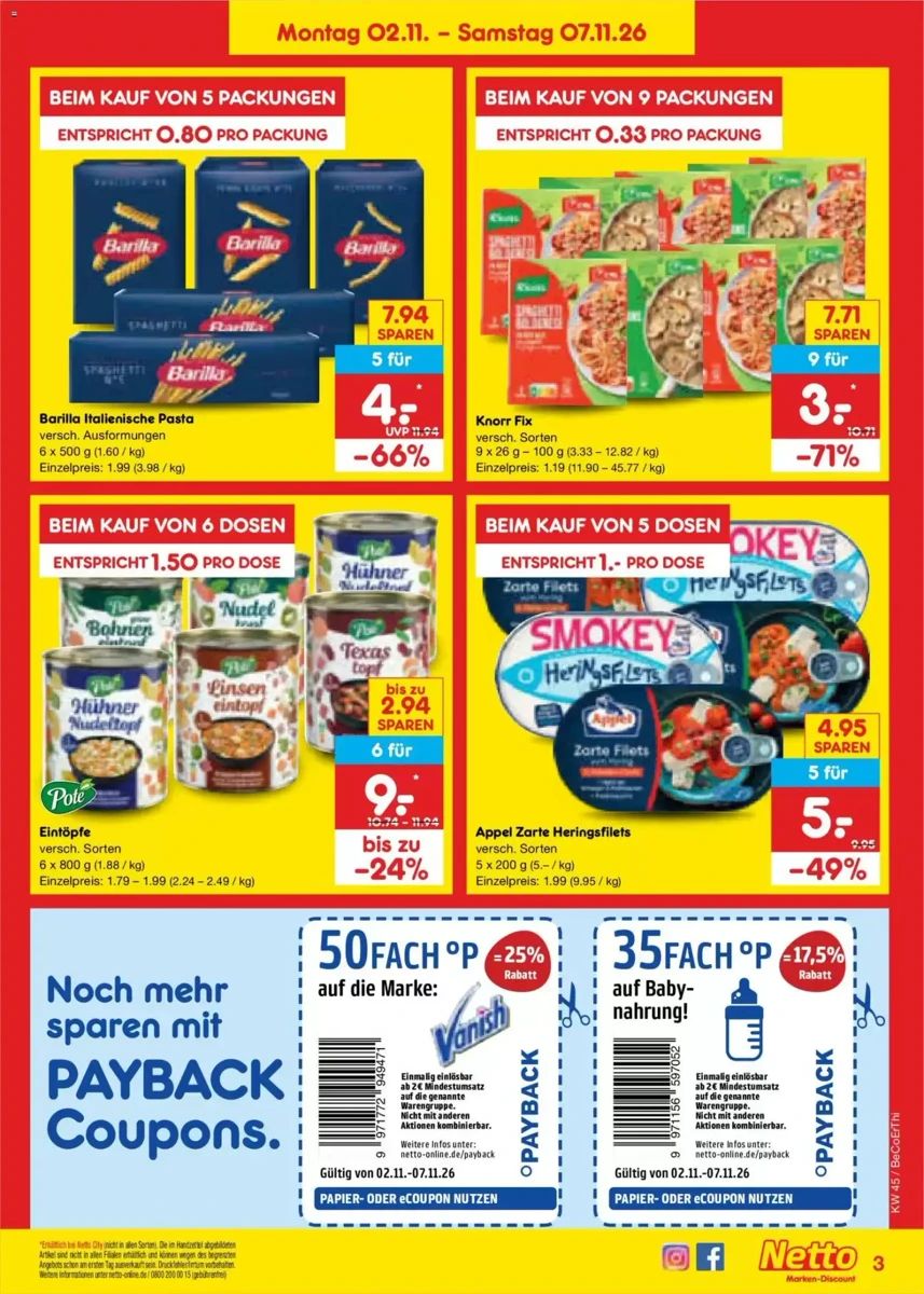 Prospekt Netto Marken-Discount, Seite 3 von 70