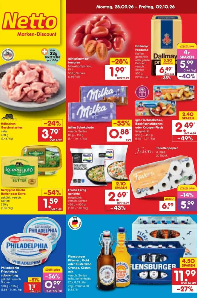 Titelseite des Prospekts von Netto Marken-Discount, gültig 28. September 2026 – 2. Oktober 2026