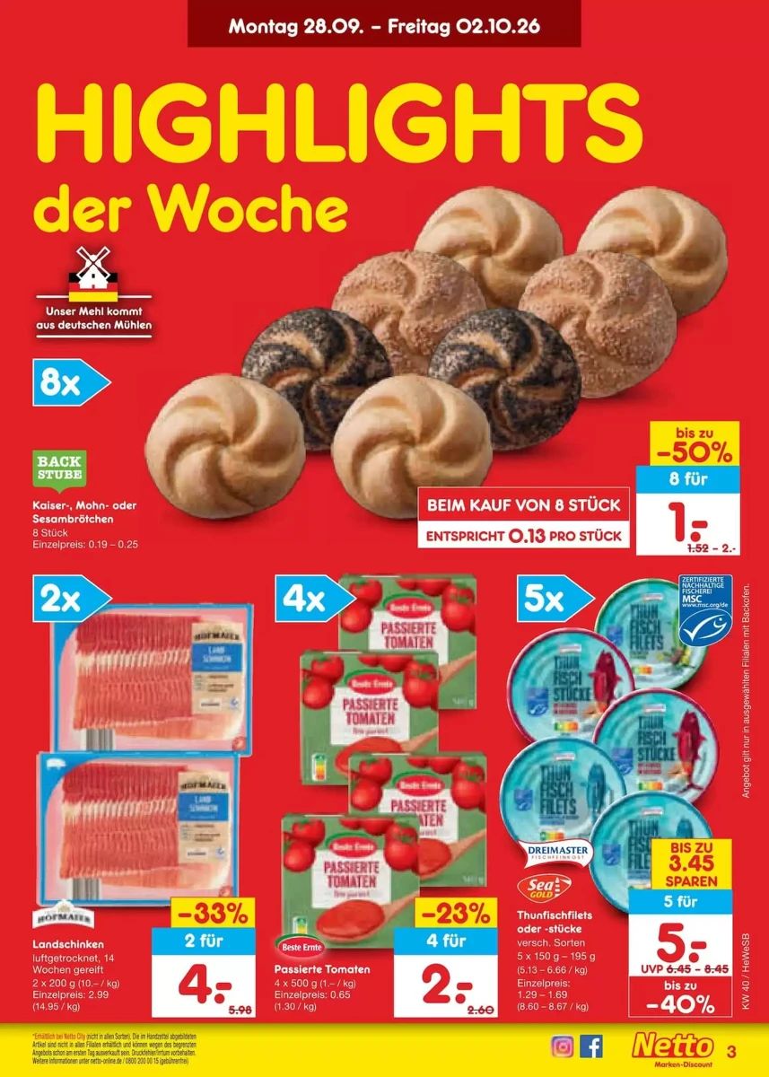 Prospekt Netto Marken-Discount, Seite 3 von 72