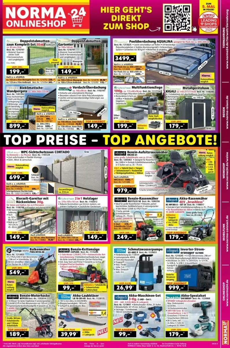 Prospekt Norma, Seite 1 von 2