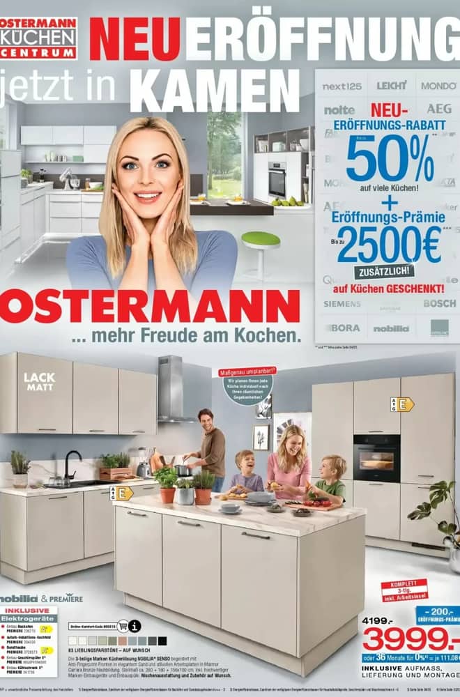 Titelseite des Prospekts von Möbel Ostermann, gültig 1–30 Oktober 2026