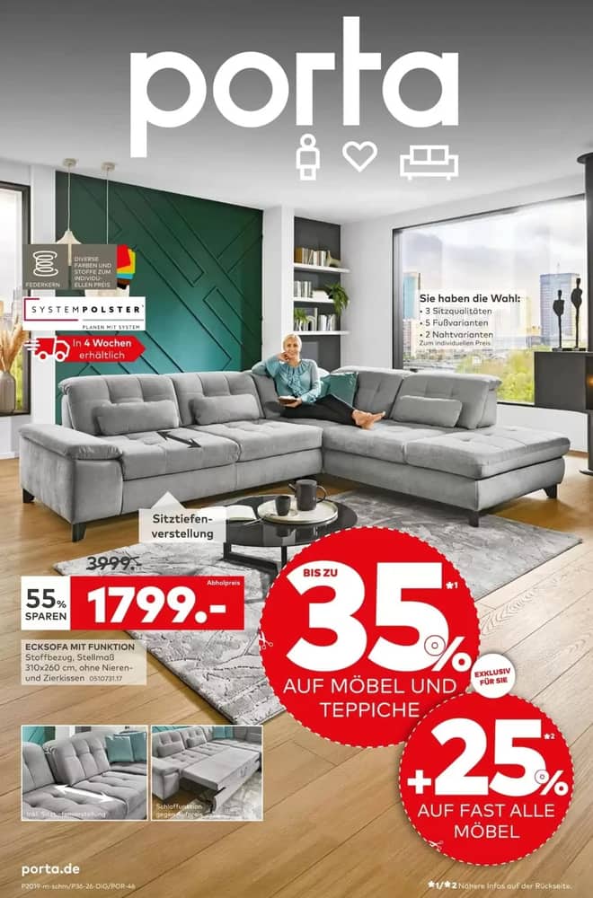 Titelseite des Prospekts von Porta, gültig 3–17 Oktober 2026