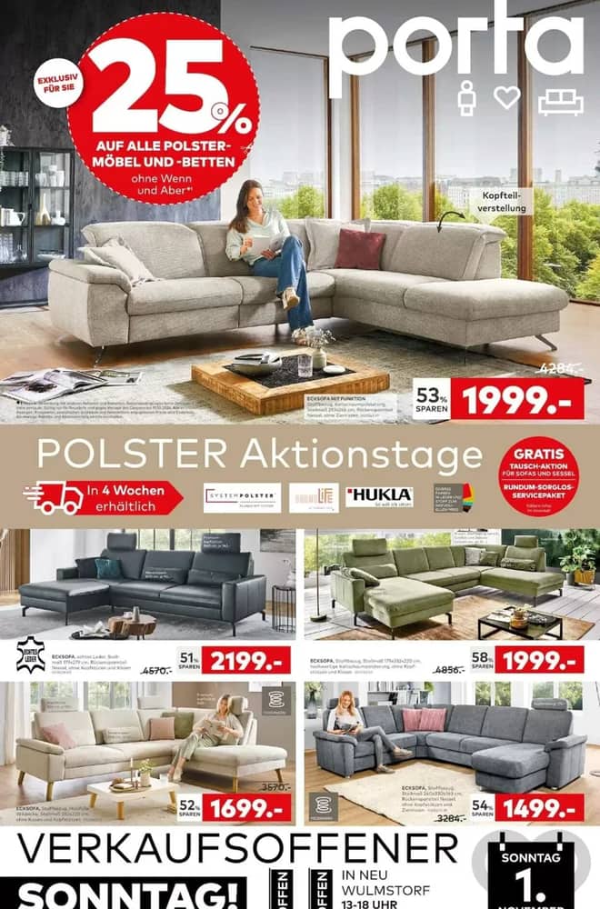 Titelseite des Prospekts von Porta, gültig 25. Oktober 2026 – 1. November 2026