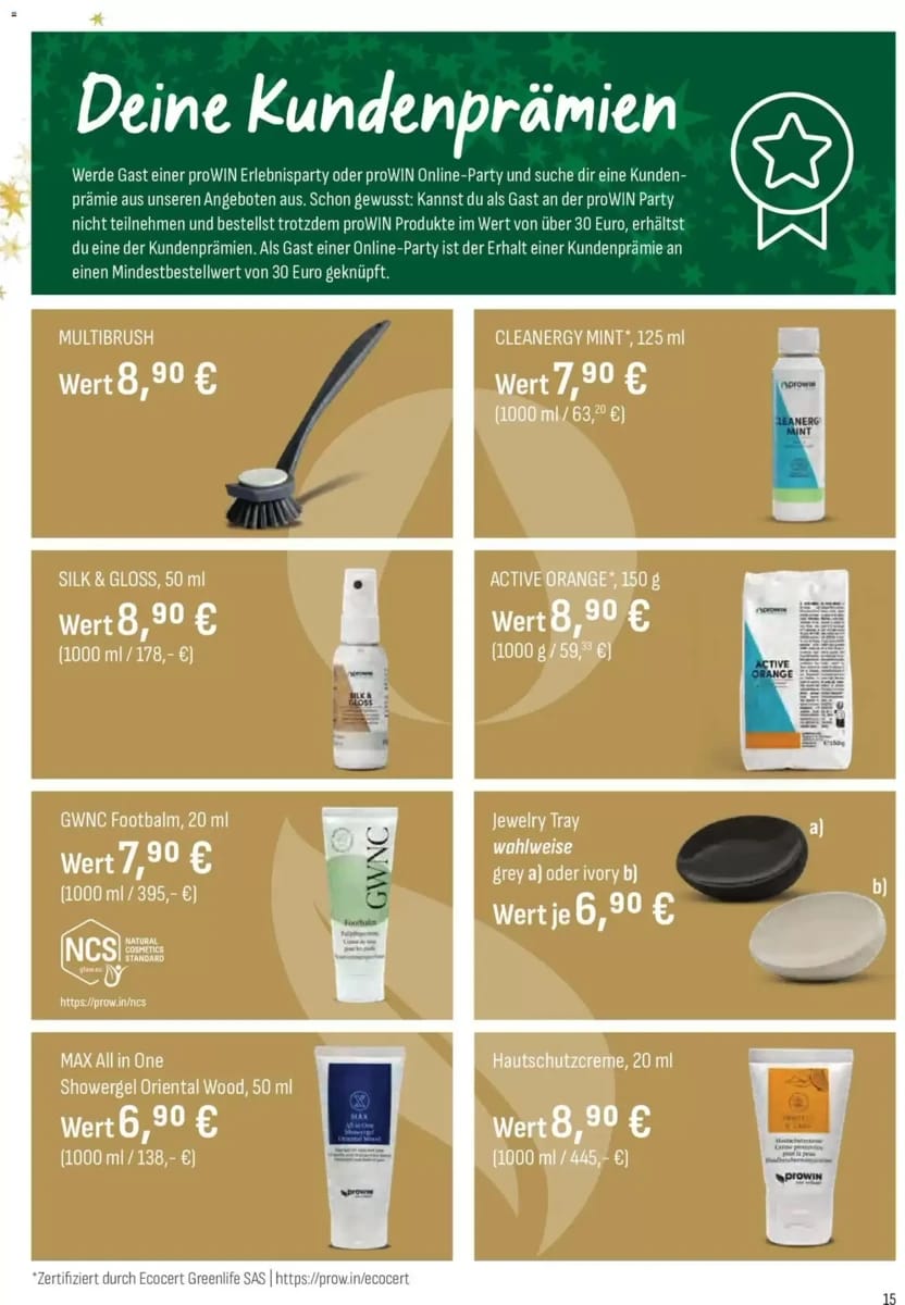 Prospekt ProWin, Seite 15 von 16