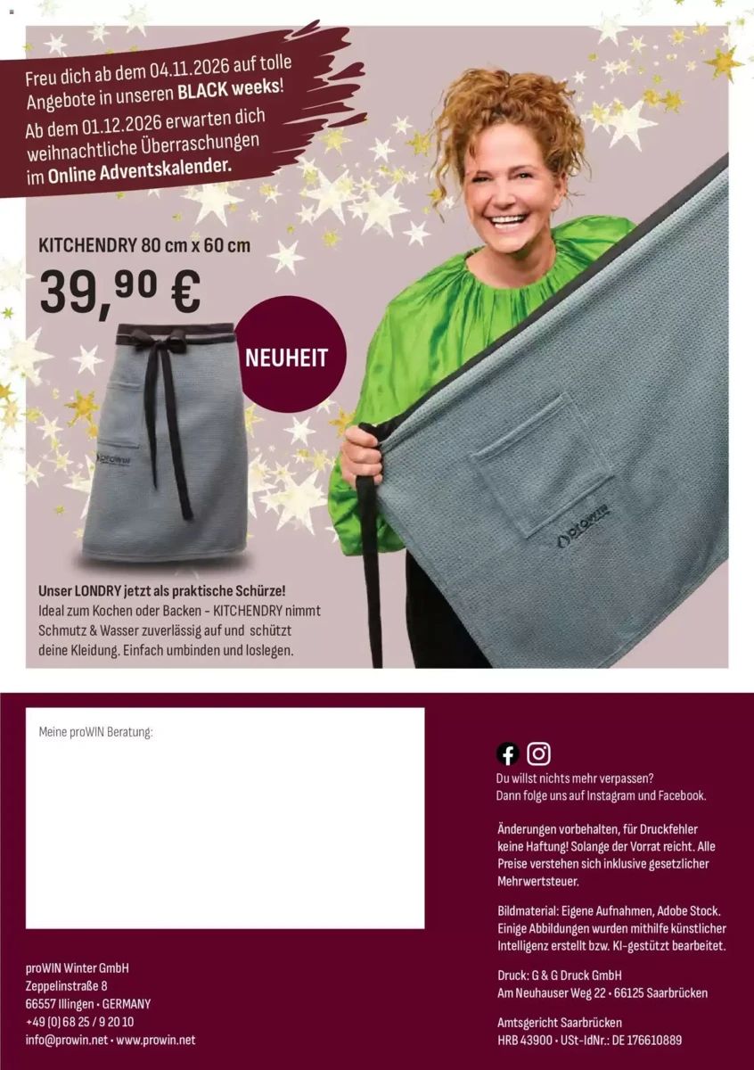 Prospekt ProWin, Seite 16 von 16