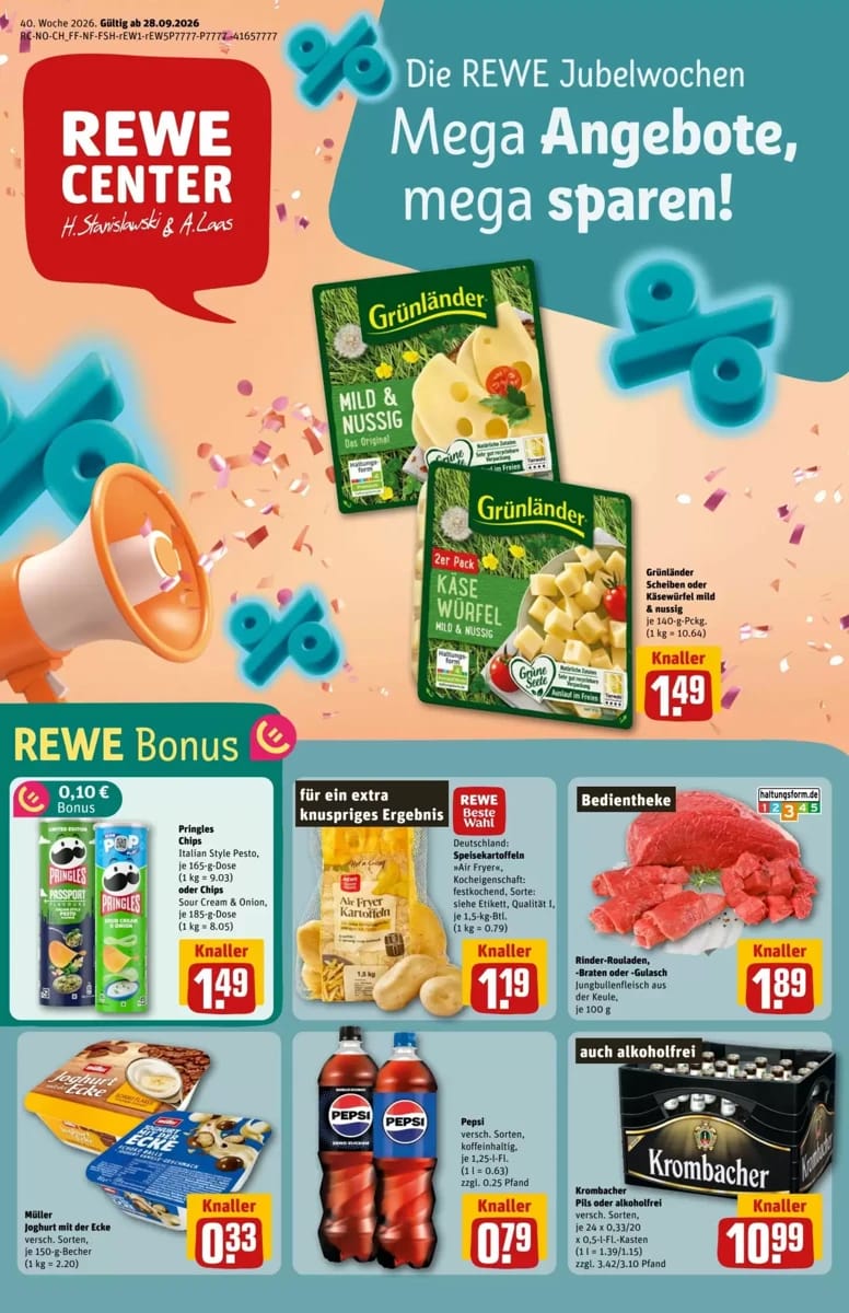 Prospekt Rewe Center, Seite 1 von 38