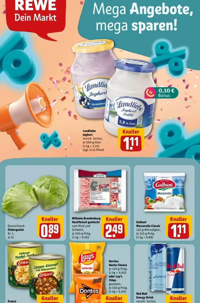 Titelseite des Prospekts von Rewe City, gültig 21–27 September 2026