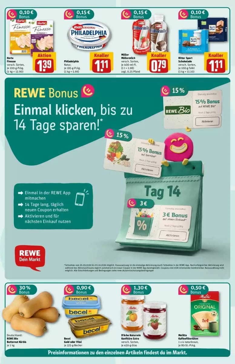 Prospekt Rewe, Seite 2 von 36