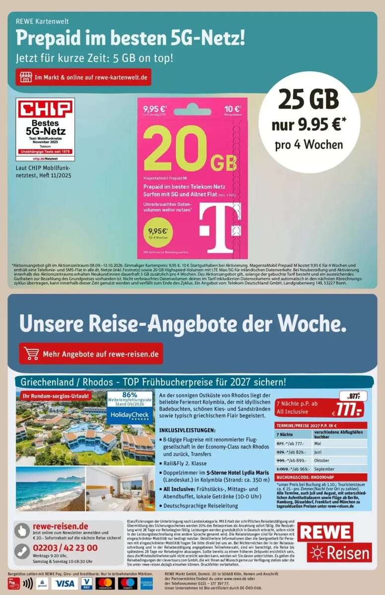 Prospekt Rewe, Seite 34 von 36