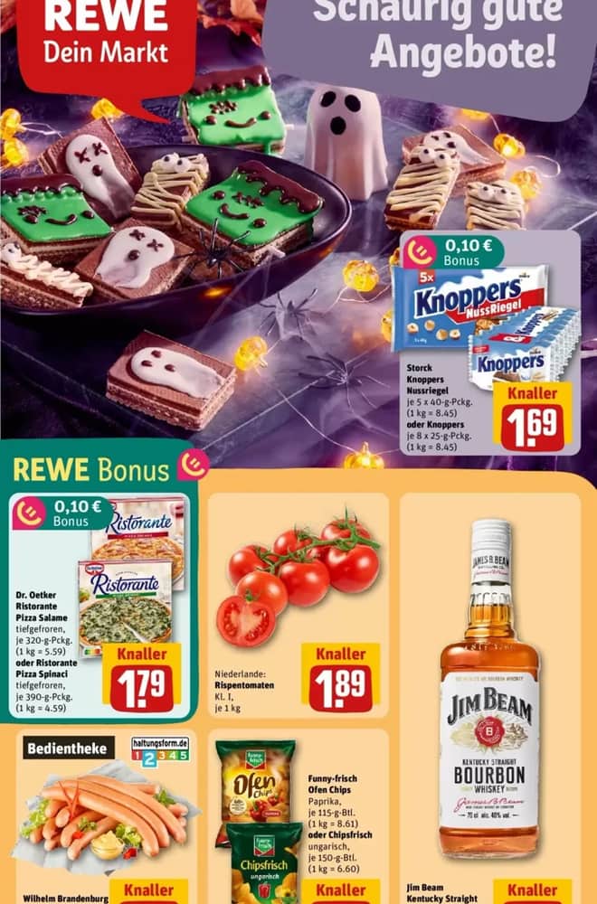 Titelseite des Prospekts von Rewe, gültig 25. Oktober 2026 – 1. November 2026