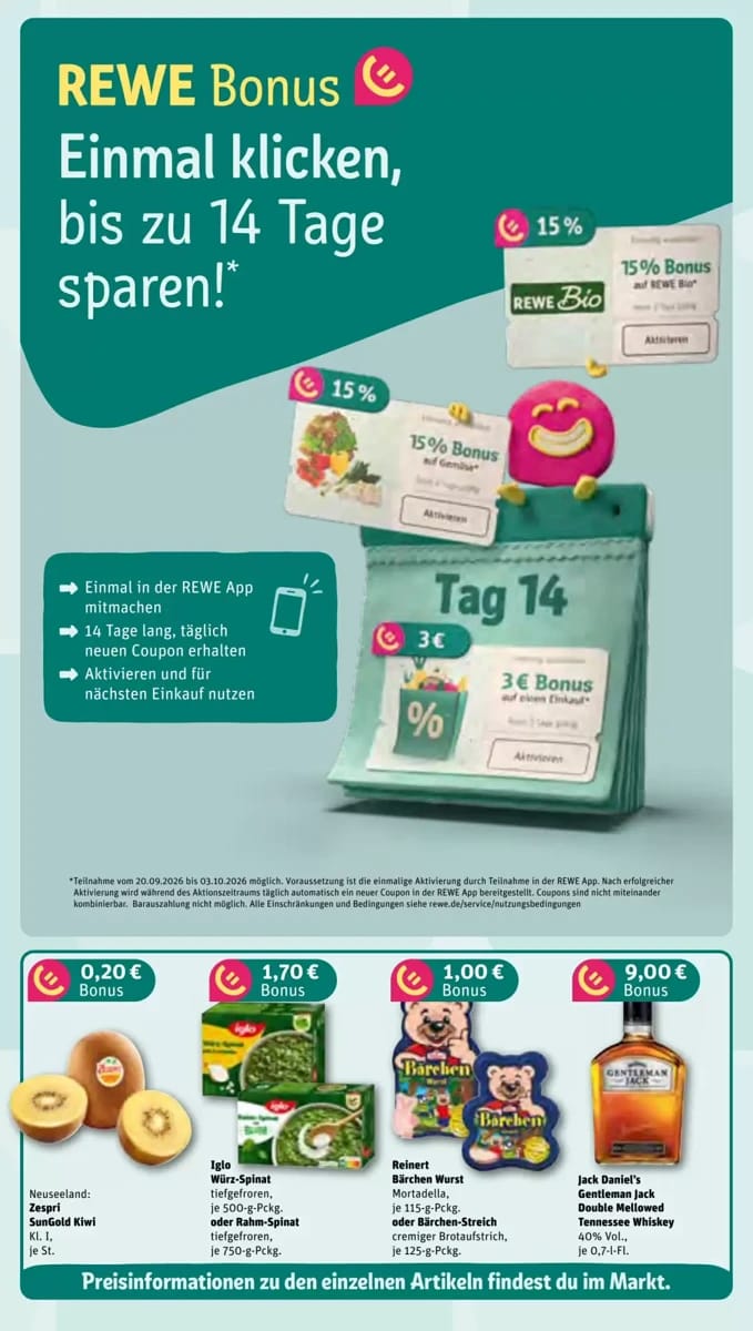 Prospekt Rewe, Seite 3 von 37