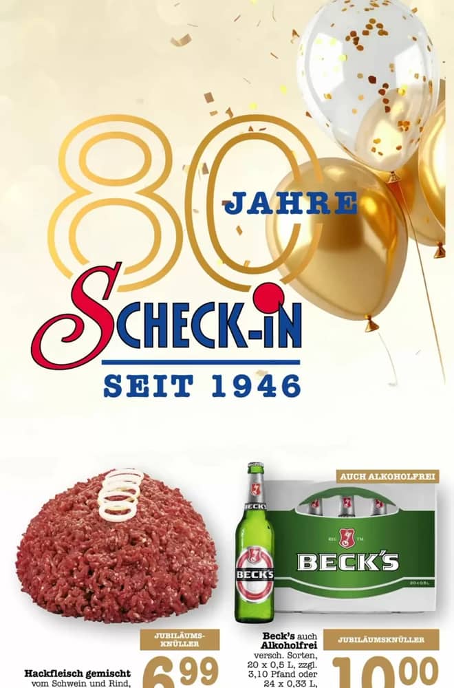 Titelseite des Prospekts von Scheck-In-Center, gültig 5–11 Oktober 2026