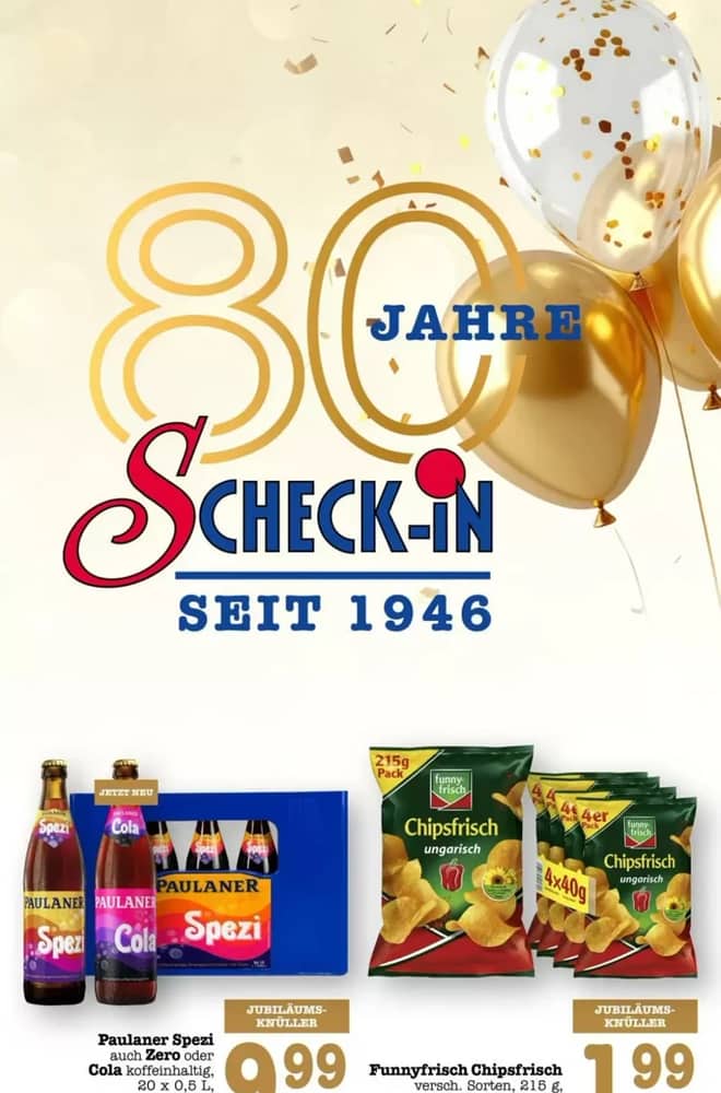 Titelseite des Prospekts von Scheck-In-Center, gültig 12–17 Oktober 2026