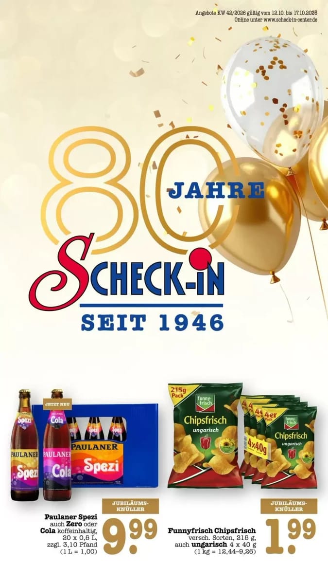 Prospekt Scheck-In-Center, Seite 1 von 74