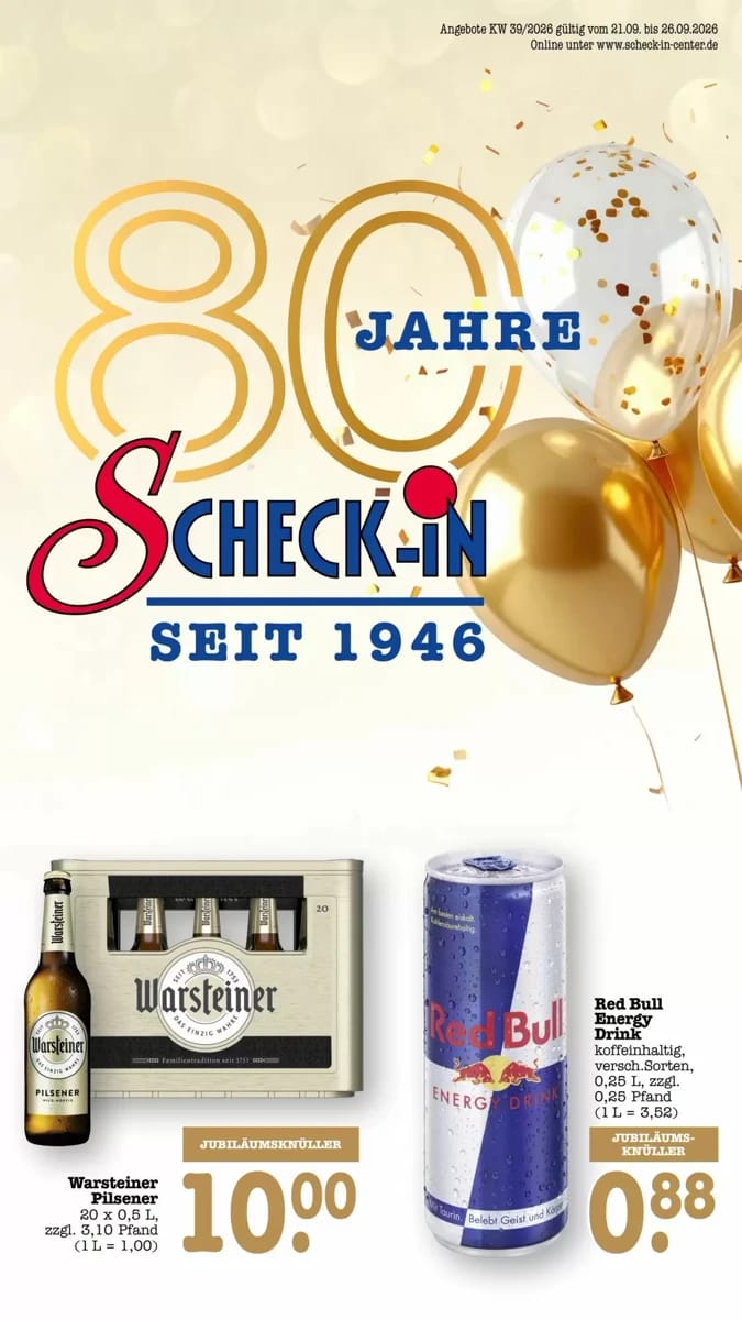 Prospekt Scheck-In-Center, Seite 1 von 70