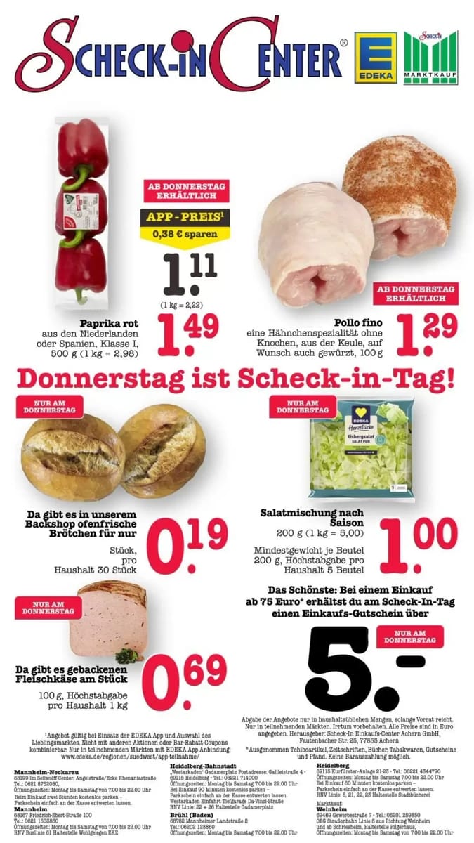 Prospekt Scheck-In-Center, Seite 67 von 76