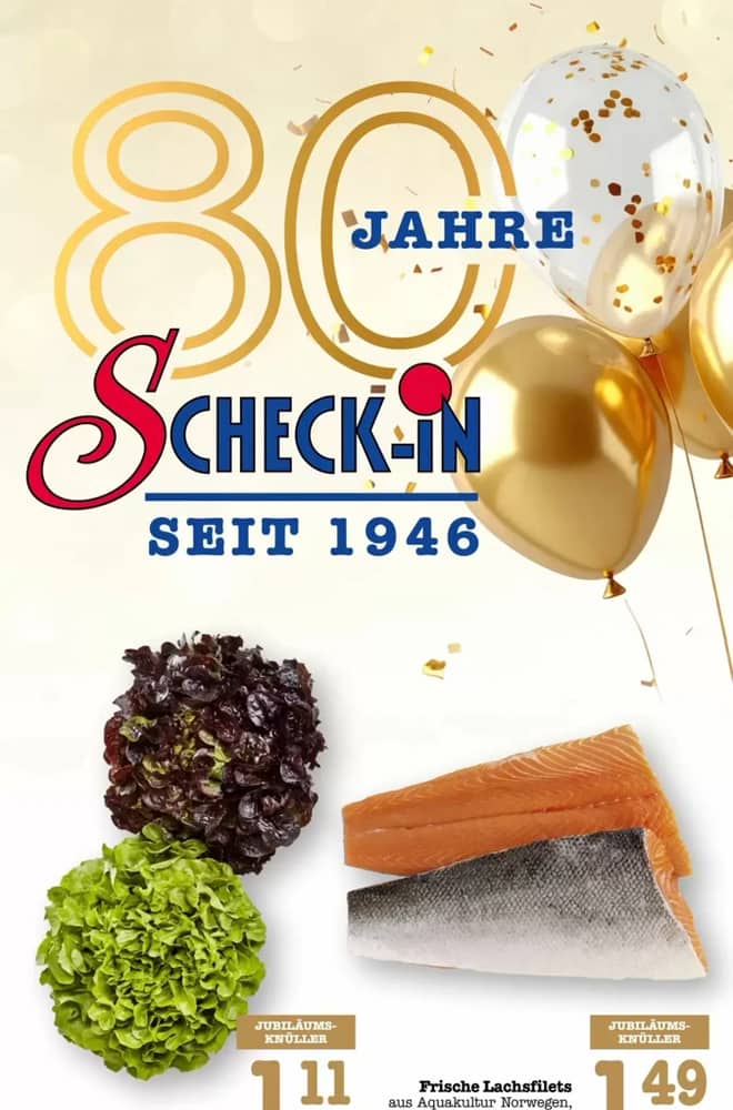 Titelseite des Prospekts von Scheck-In-Center, gültig 28. September 2026 – 3. Oktober 2026