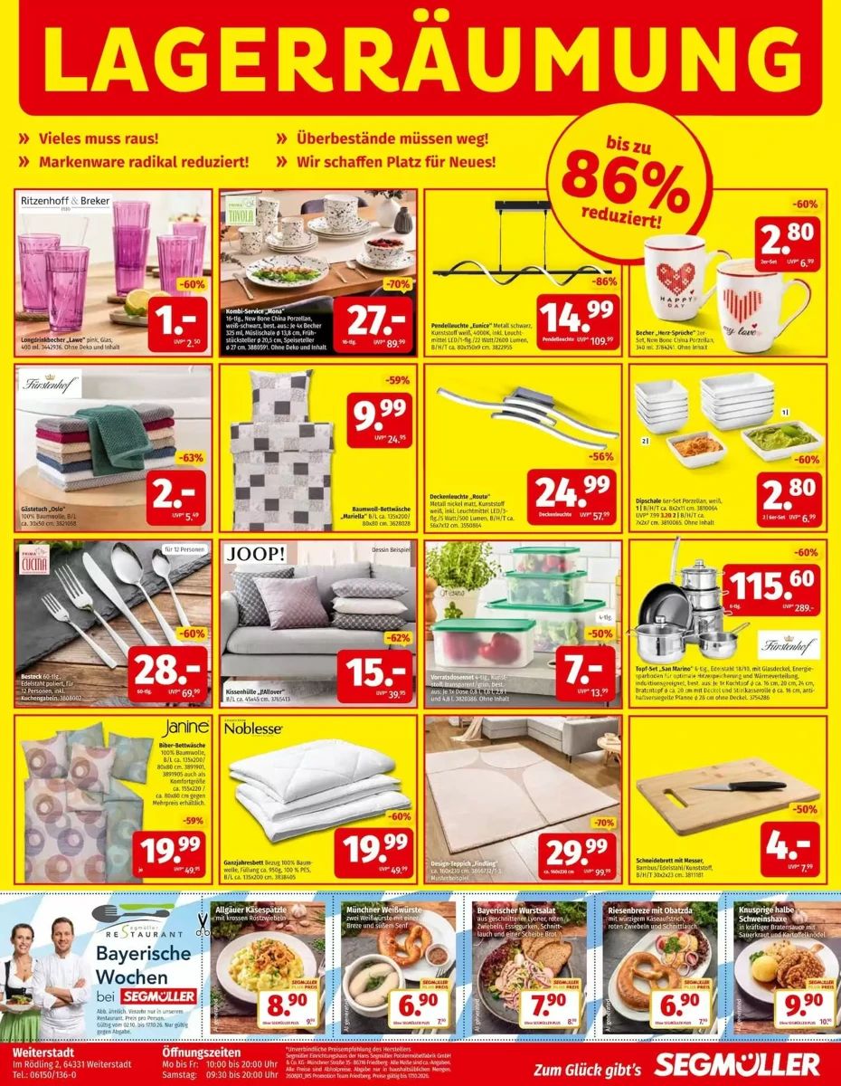 Prospekt Segmüller, Seite 6 von 6
