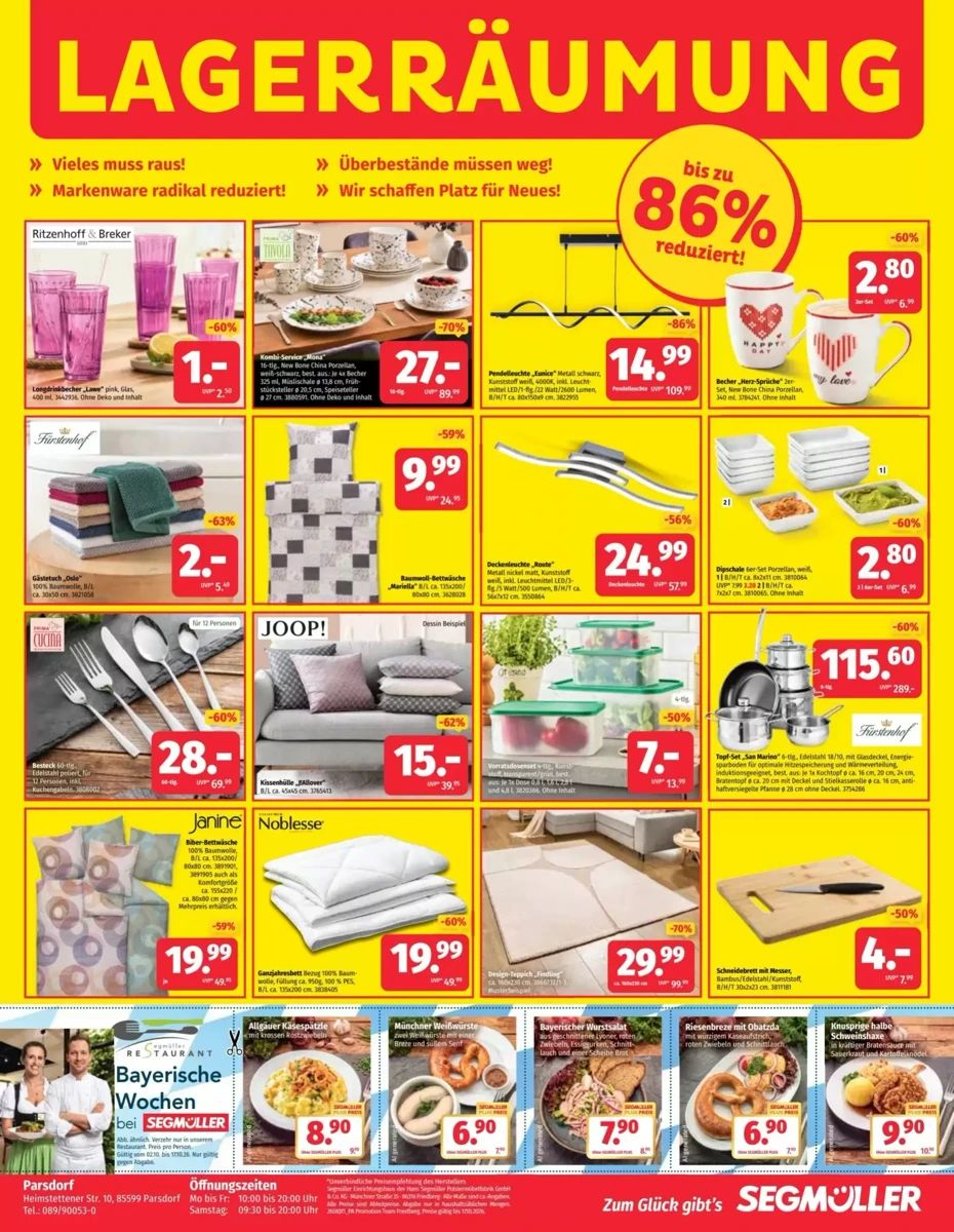 Prospekt Segmüller, Seite 6 von 6