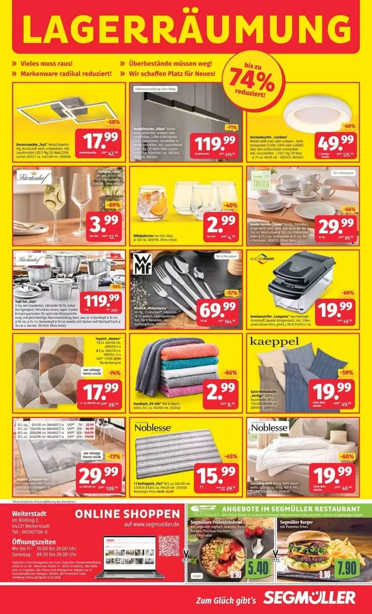 Prospekt Segmüller, Seite 10 von 10