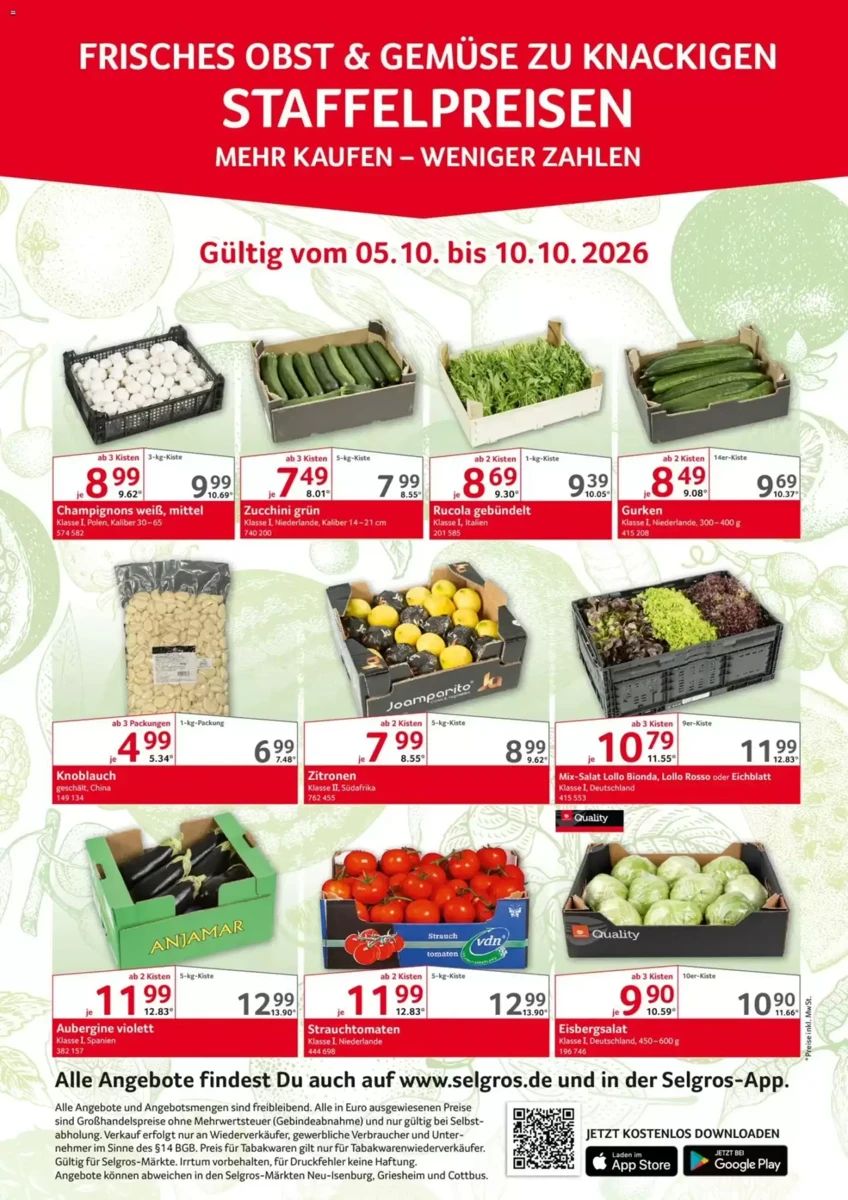 Prospekt Selgros, Seite 1 von 1