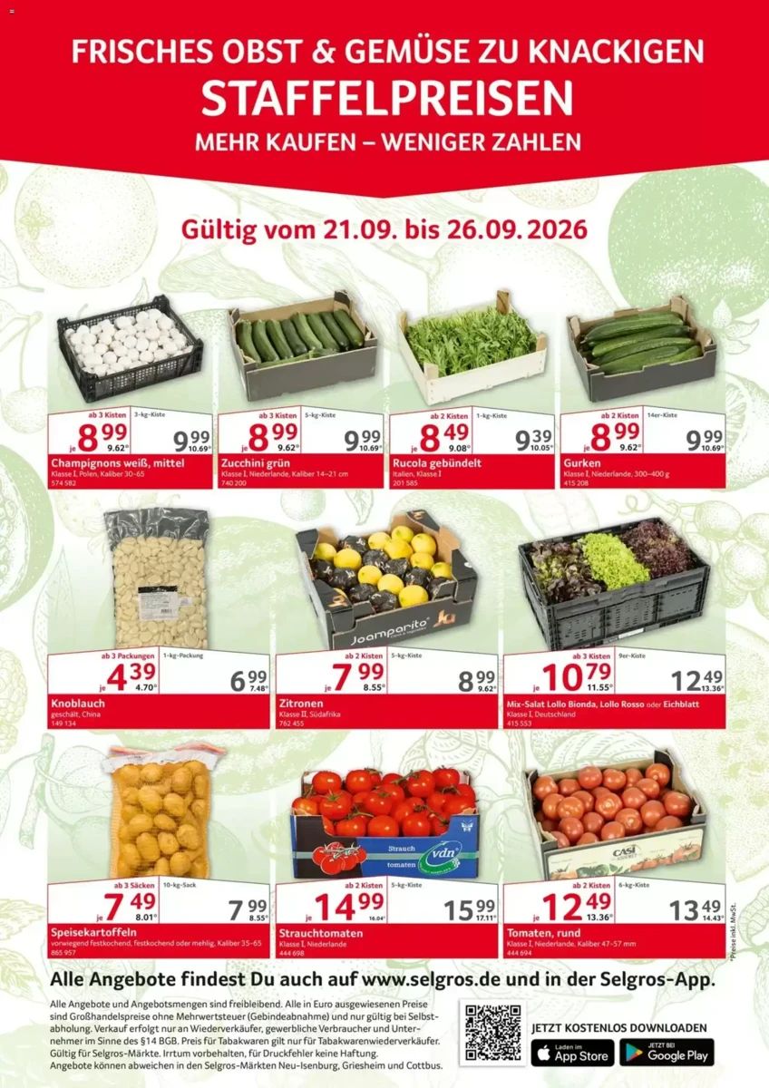 Prospekt Selgros, Seite 1 von 1