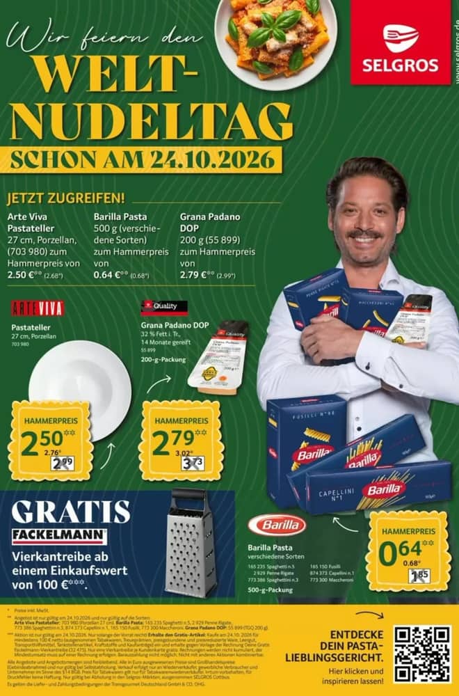 Titelseite des Prospekts von Selgros, gültig 24–24 Oktober 2026