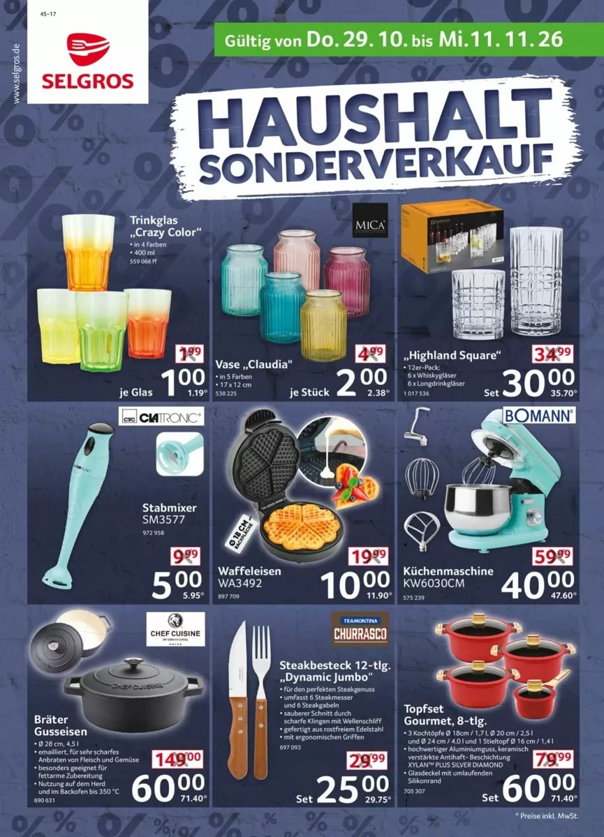 Prospekt Selgros, Seite 1 von 8
