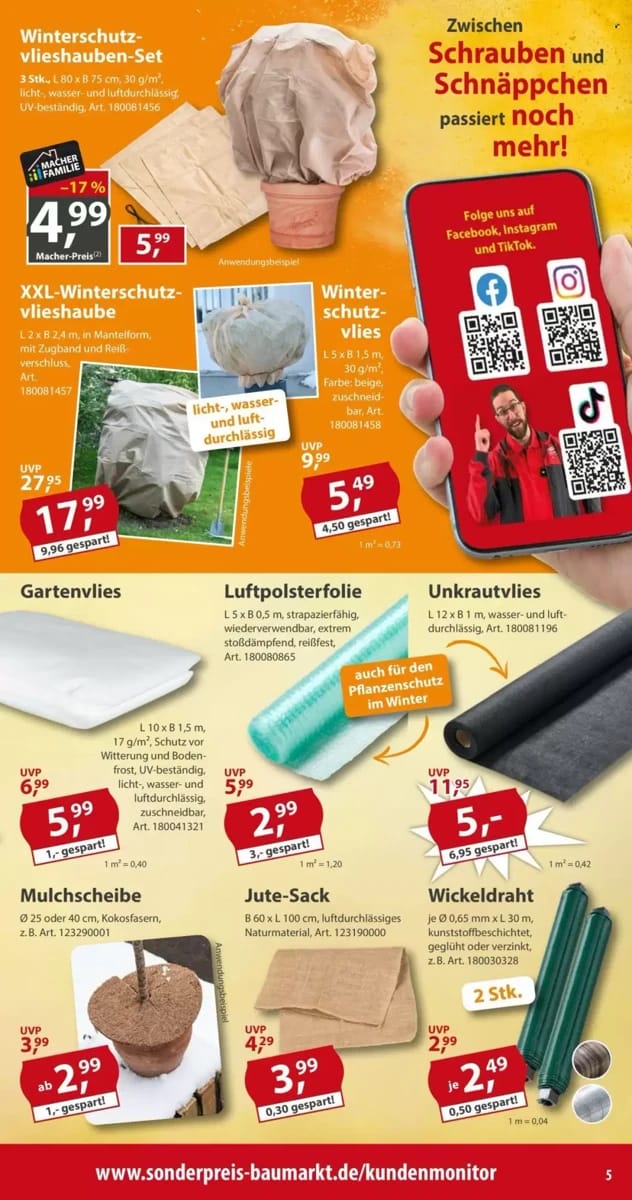 Prospekt Sonderpreis Baumarkt, Seite 5 von 16