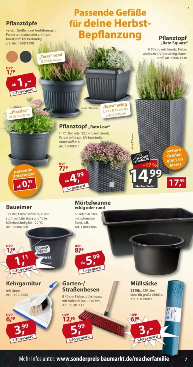 Prospekt Sonderpreis Baumarkt, Seite 7 von 16