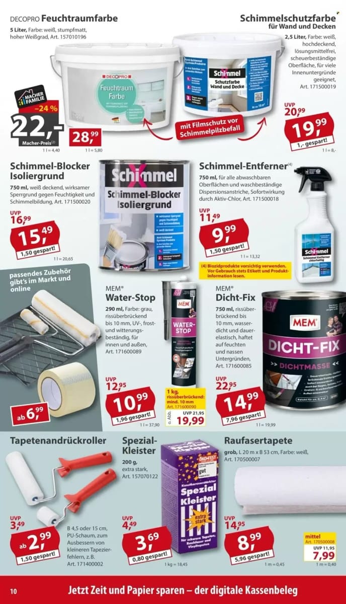 Prospekt Sonderpreis Baumarkt, Seite 10 von 16