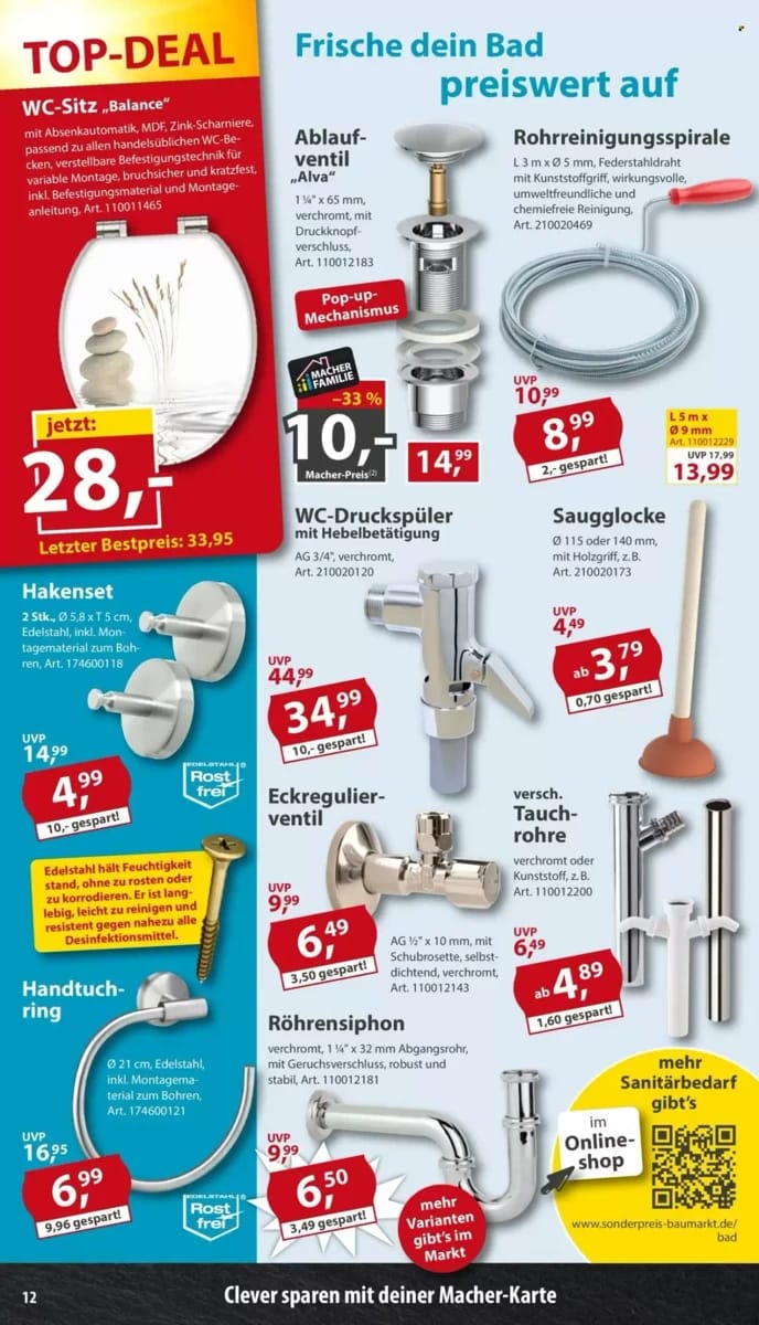 Prospekt Sonderpreis Baumarkt, Seite 12 von 16