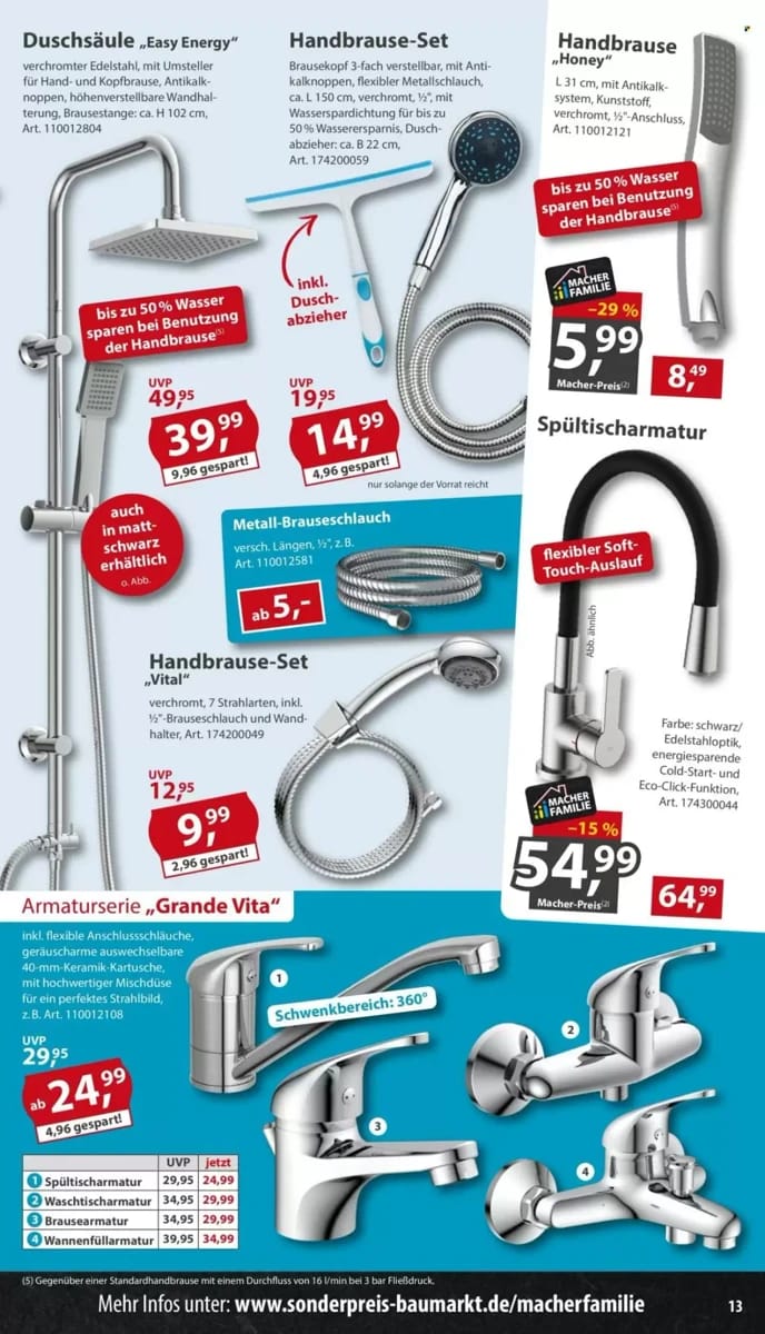 Prospekt Sonderpreis Baumarkt, Seite 13 von 16